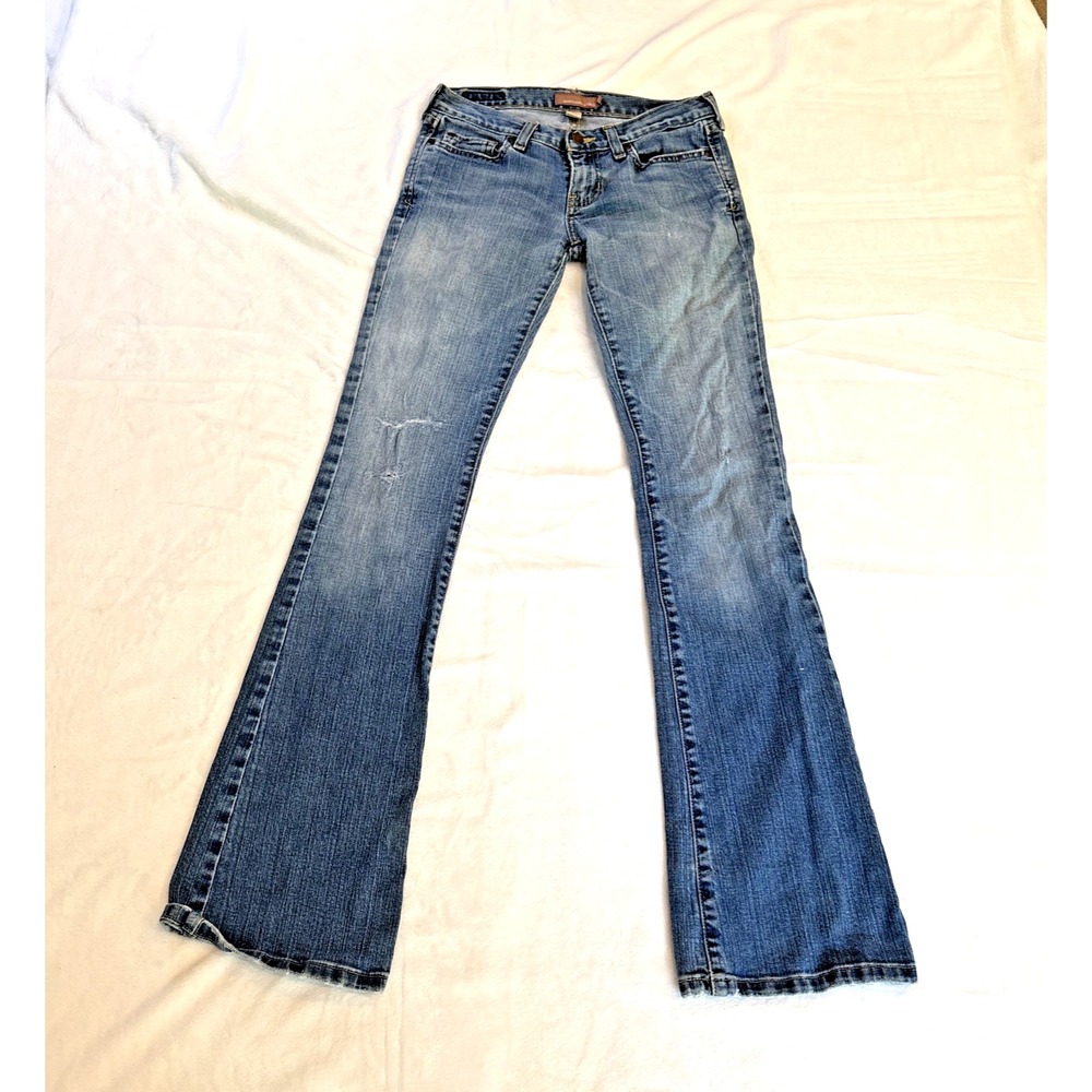 Vintage 5 Pocket Abercrombie Womens Bootcut Jeans Low Rise Size 0L Light Y2K 00s
